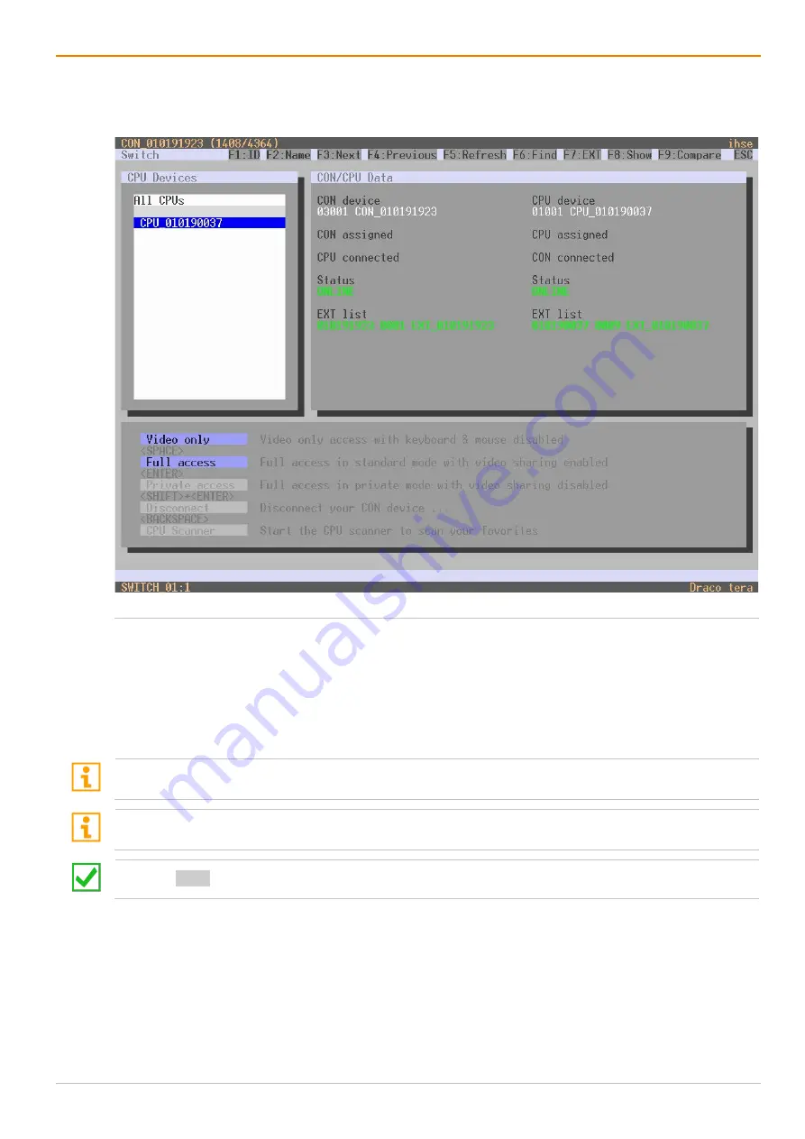 Ihse Draco tera flex Cat X 1G K480-C120 User Manual Download Page 262