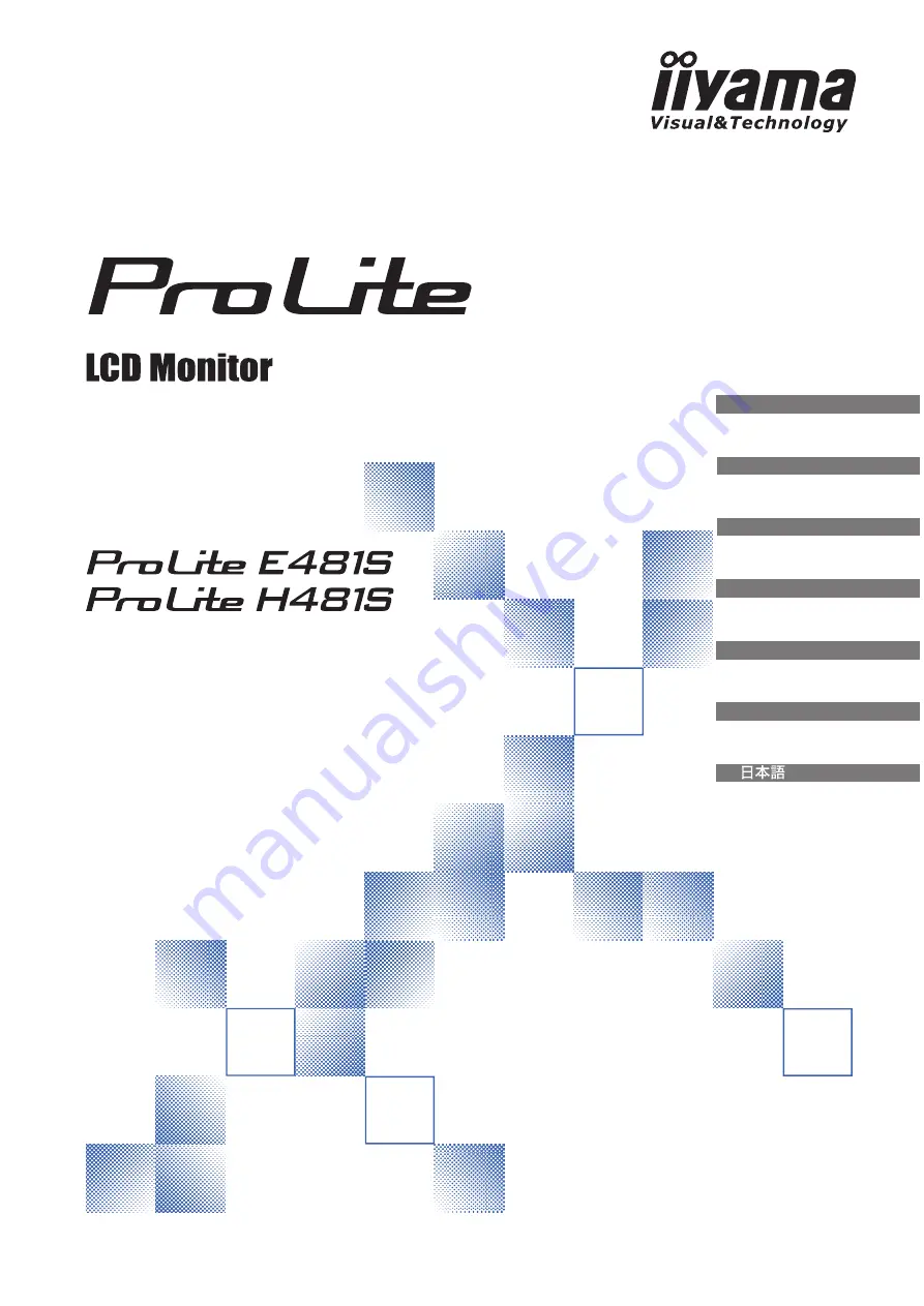 Iiyama ProLite E481S User Manual Download Page 1