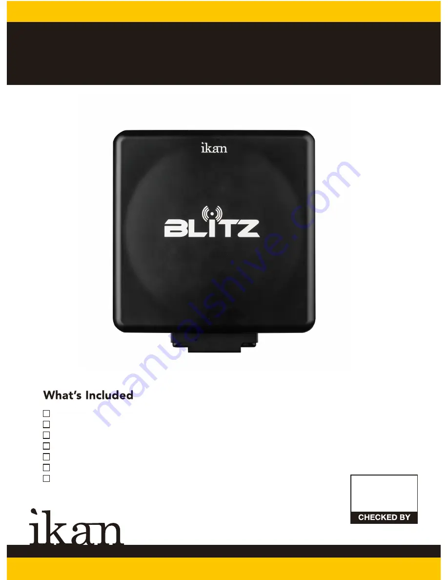 Ikan Blitz BZ2000-ANT Manual Download Page 1