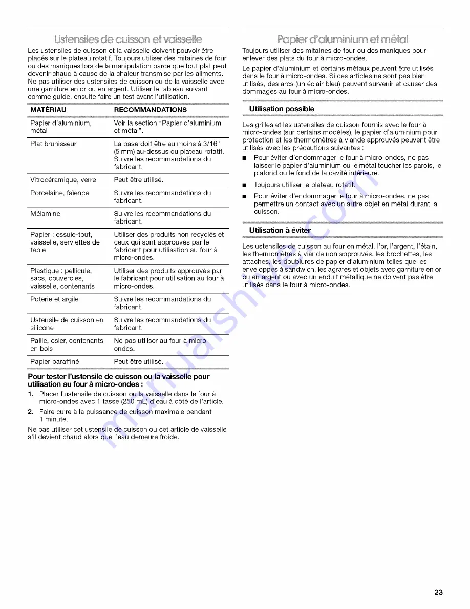 IKEA BMS1450 Use And Care Manual Download Page 23