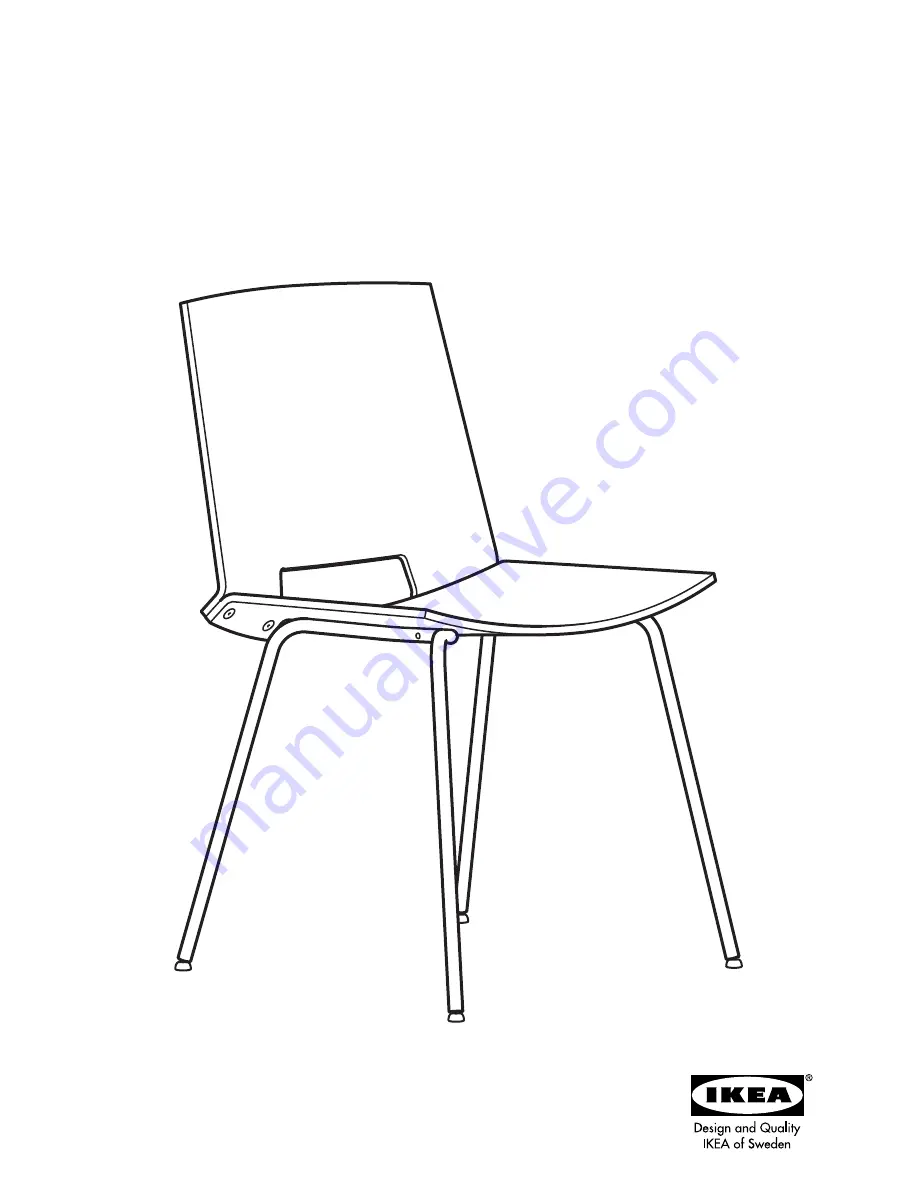 IKEA FRITZ CHAIR Скачать руководство пользователя страница 1