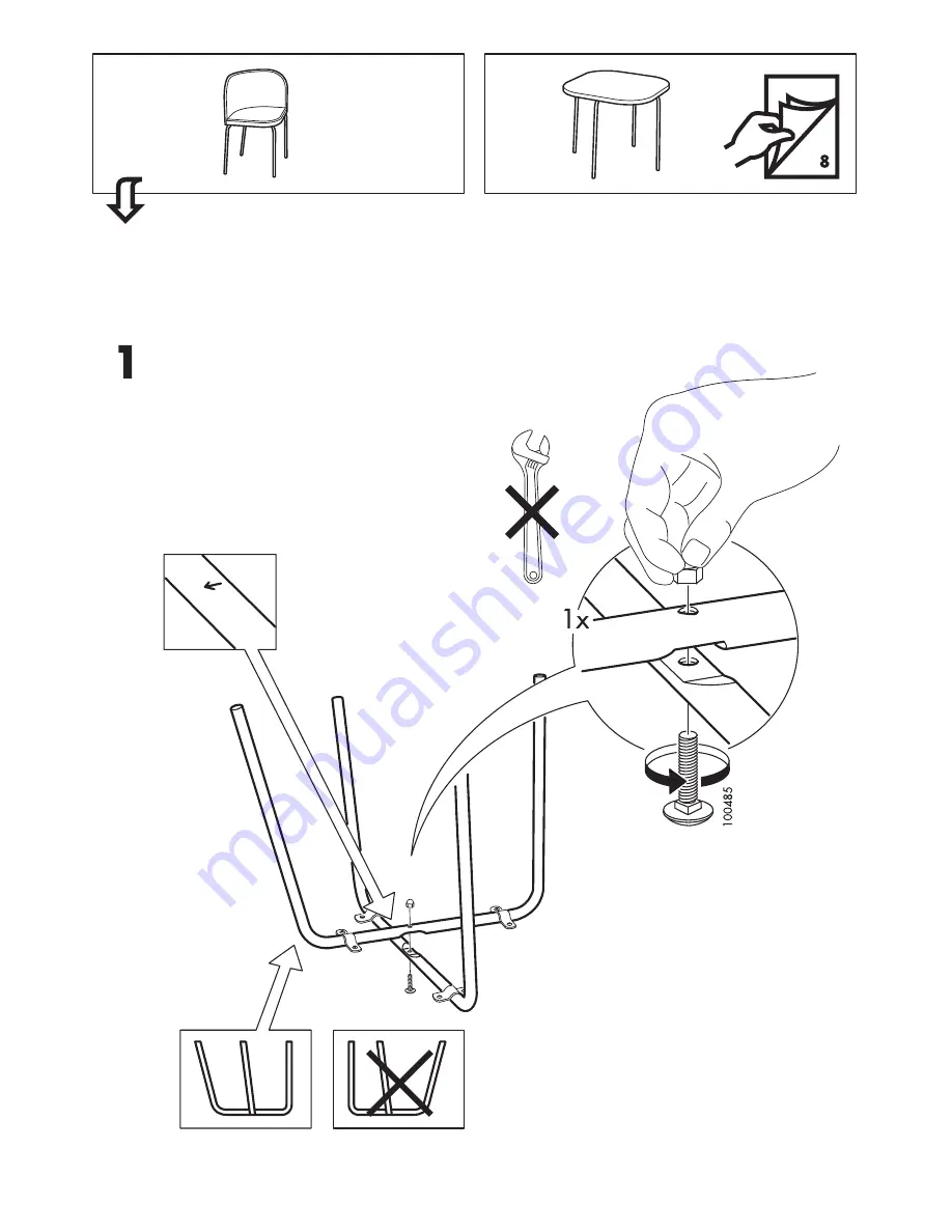 IKEA FUSION TABLEL/4 CHAIRS Скачать руководство пользователя страница 4