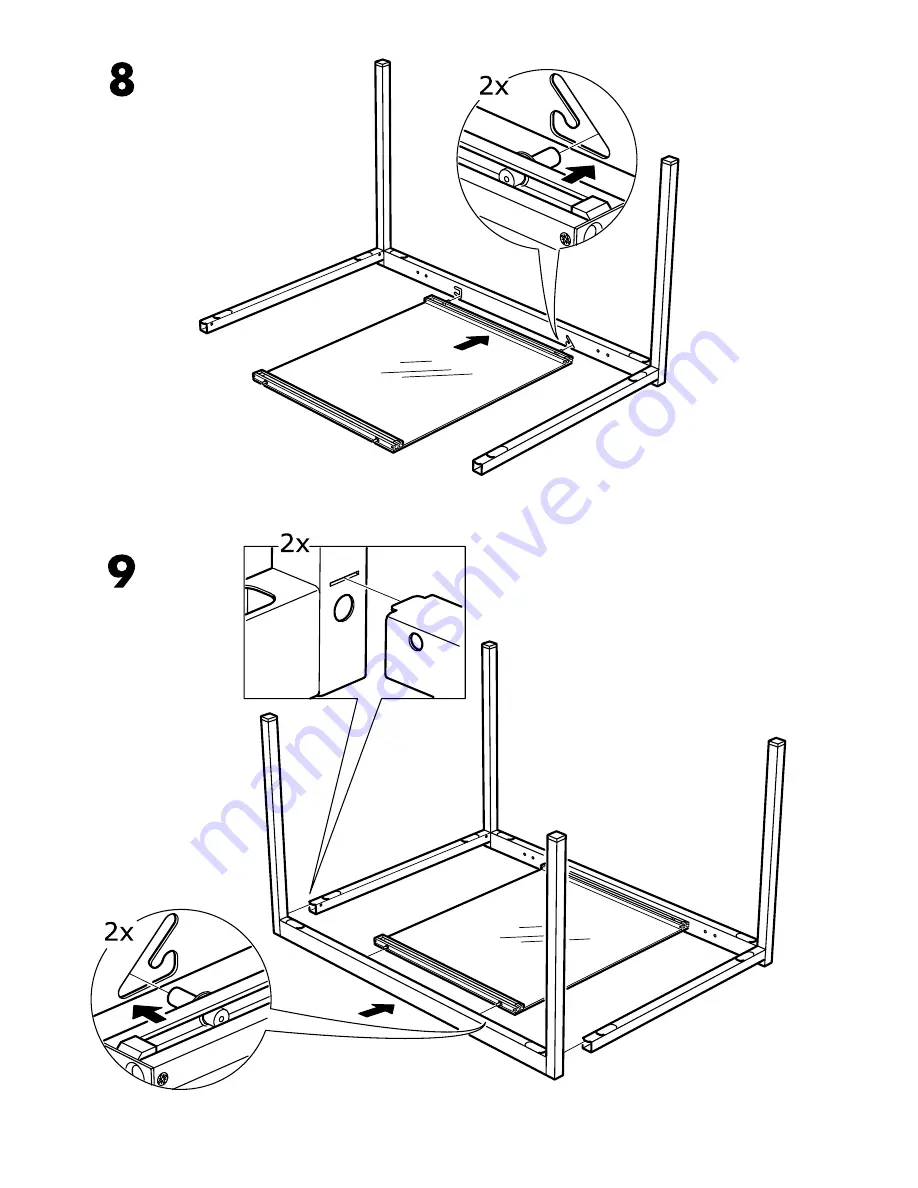 IKEA GLIVARP Assembly Instructions Manual Download Page 8