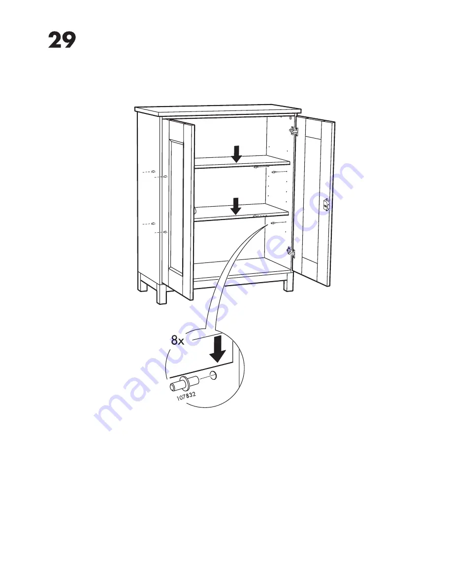 IKEA GRANEMO CABINET 35 3/8X44 7/8