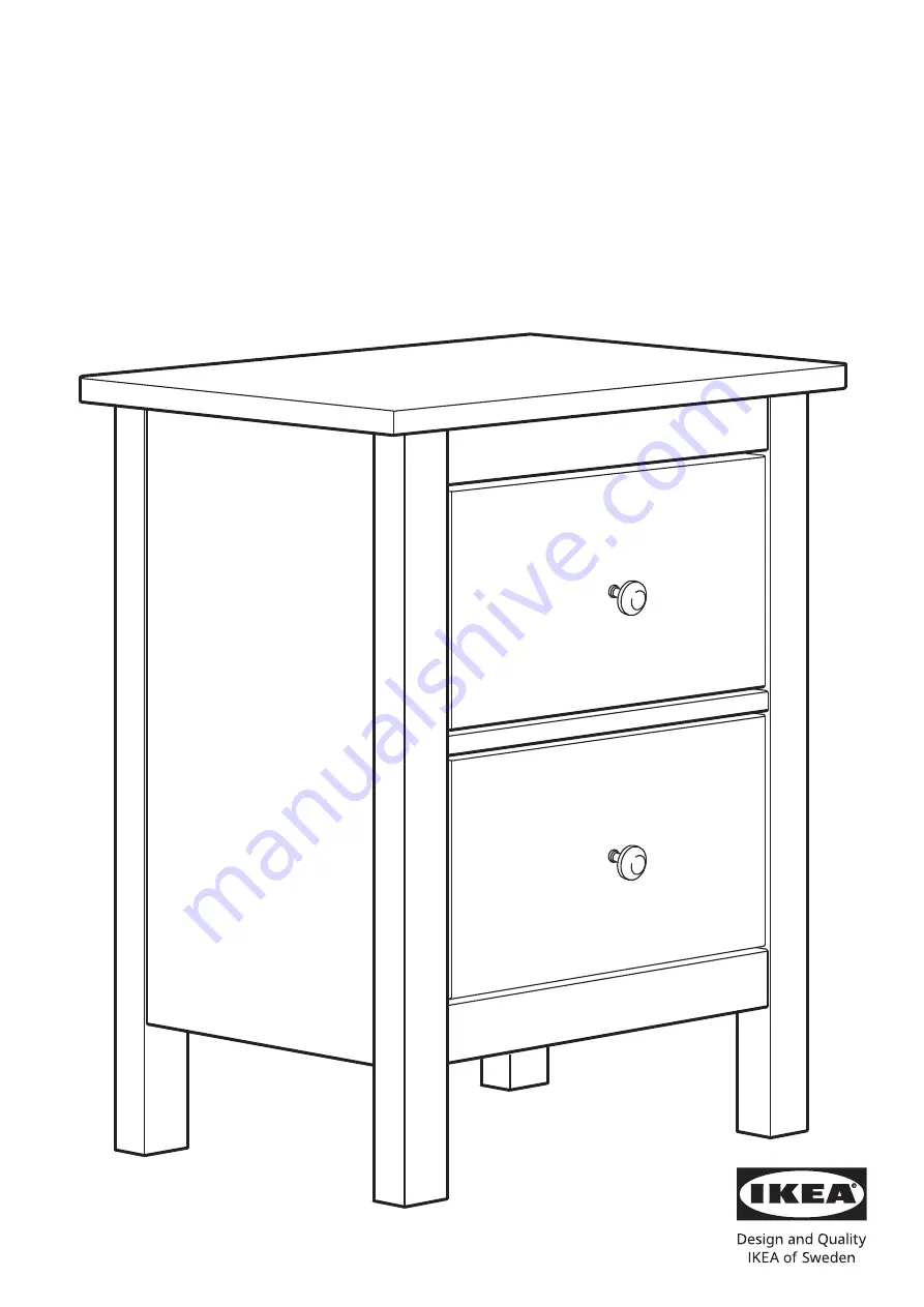 IKEA HEMNES Скачать руководство пользователя страница 1