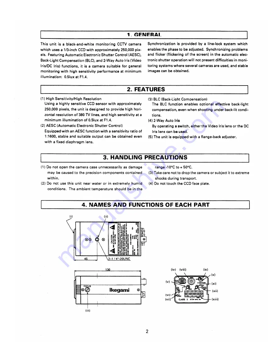 Ikegami ICD-31 Скачать руководство пользователя страница 3