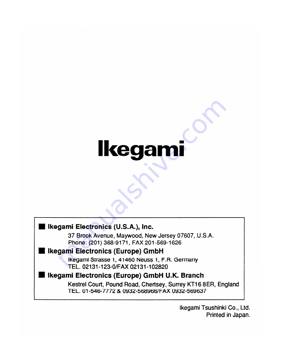 Ikegami ICD-500 Скачать руководство пользователя страница 23