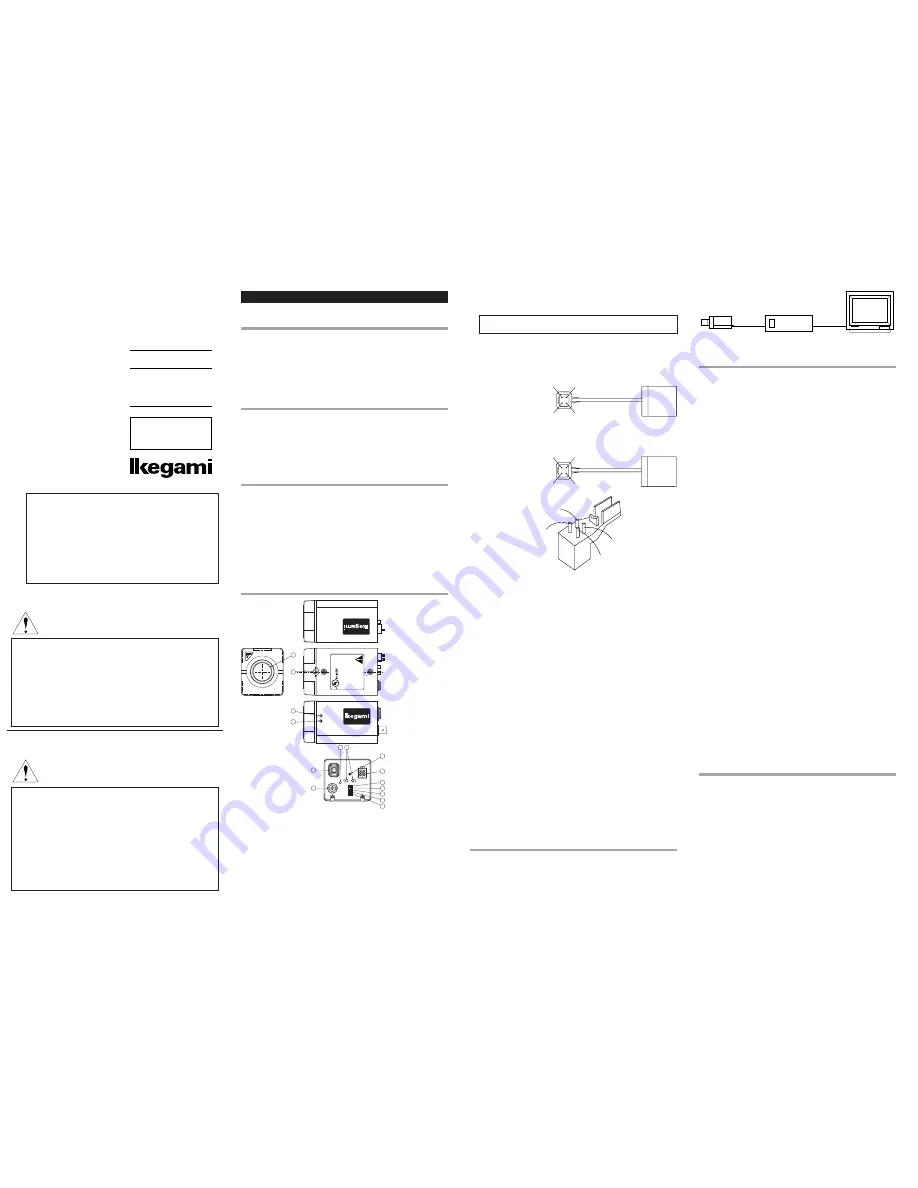 Ikegami ICD-508 Instruction Manual Download Page 1