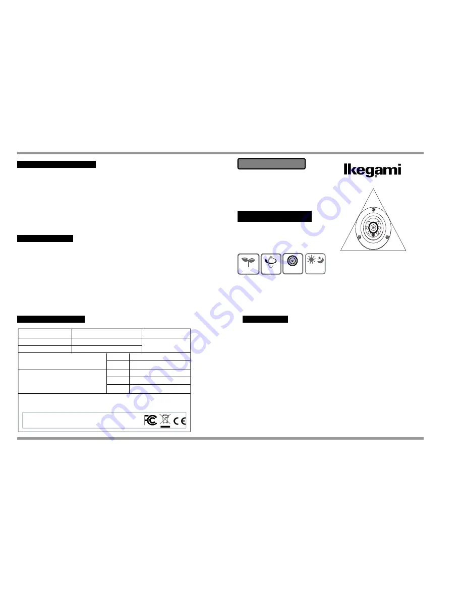 Ikegami ICD-E11 User Manual Download Page 1