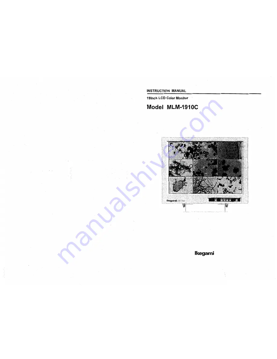 Ikegami MLM-1910C Скачать руководство пользователя страница 1
