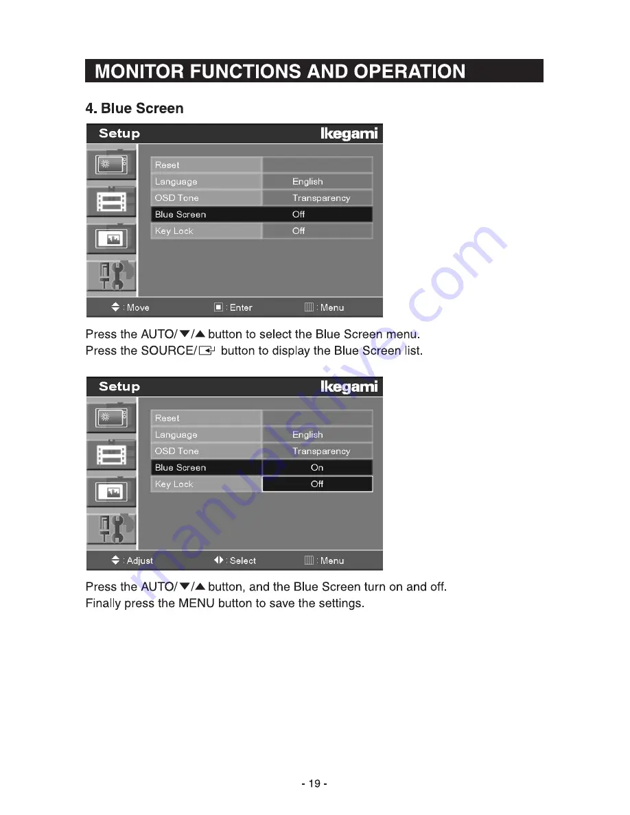 Ikegami ULM-153 Instruction Manual Download Page 21