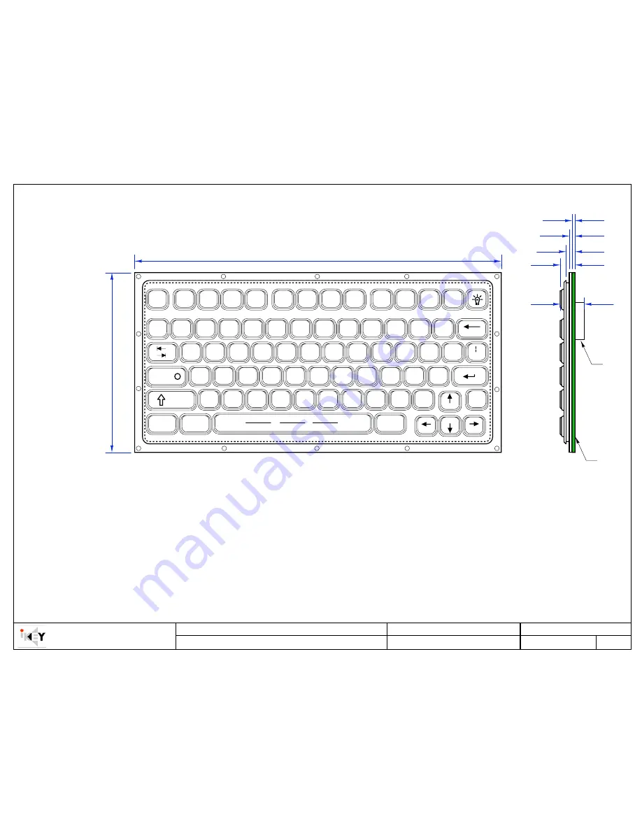 iKey SL-75-OEM Features & Dimensions Download Page 1