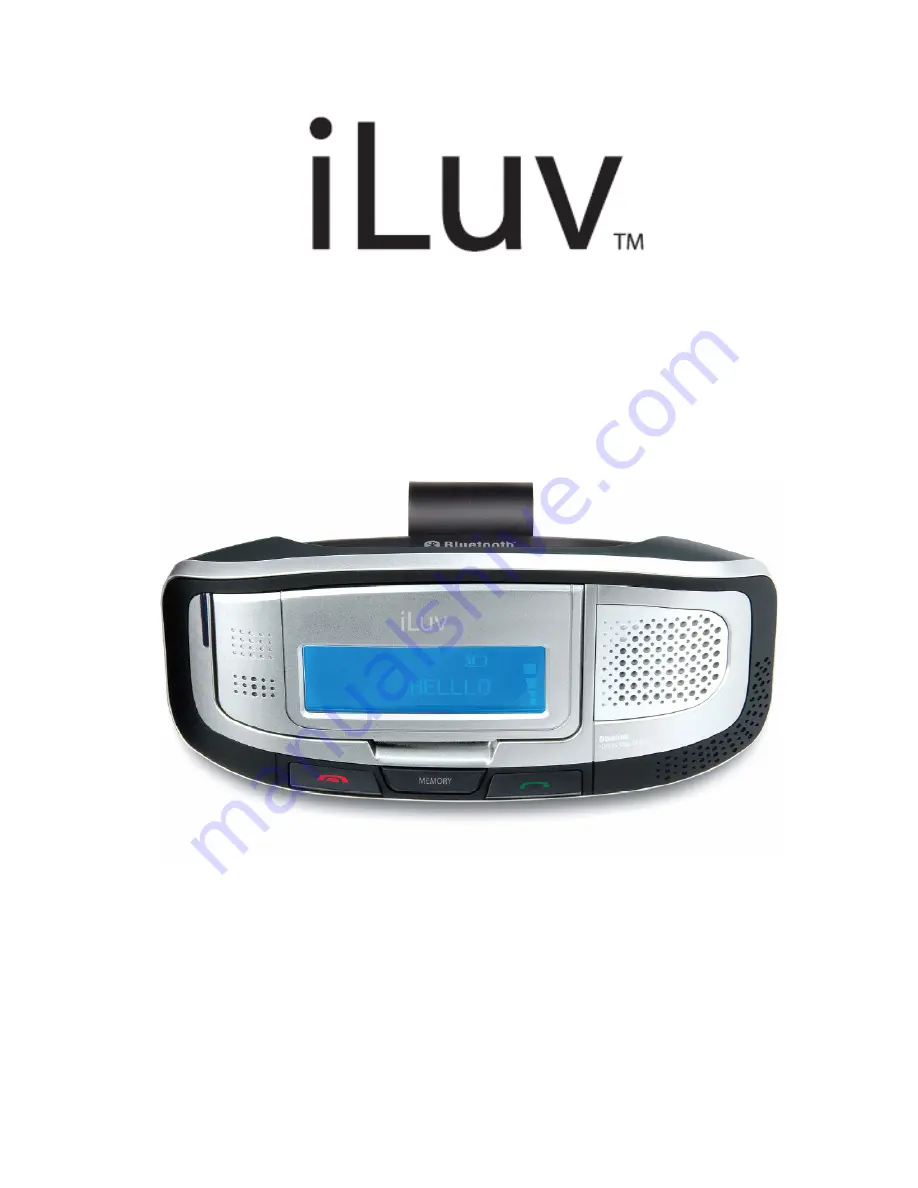 Iluv i322 Instruction Manual Download Page 1