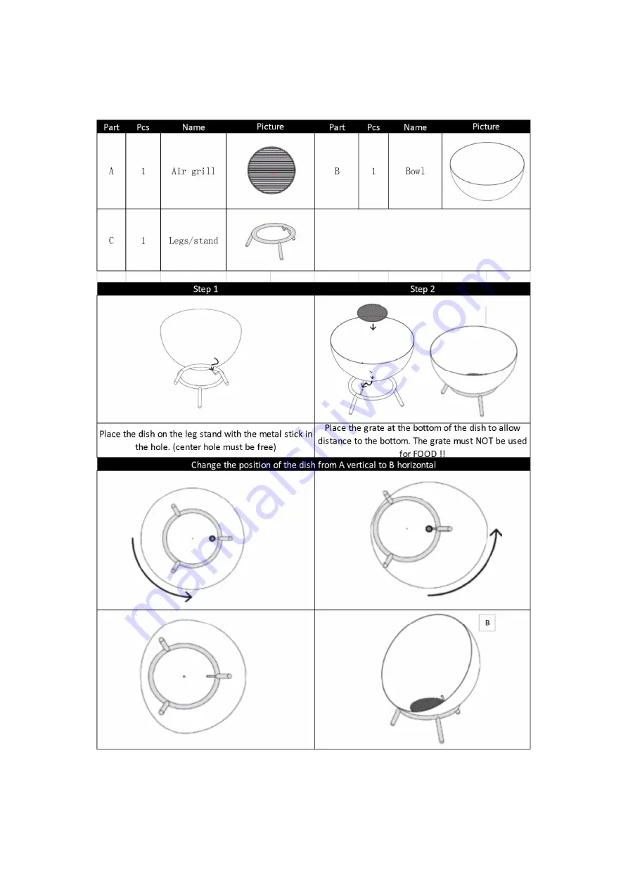 Ilva 1063794 Assembly Instruction Manual Download Page 6