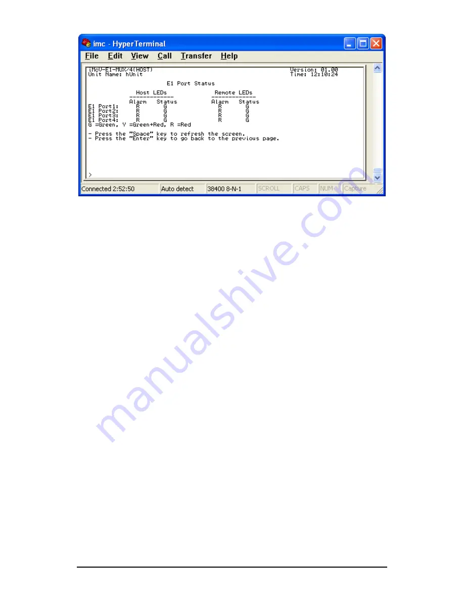 IMC Networks iMcV-E1-Mux/4 Operation Manual Download Page 24