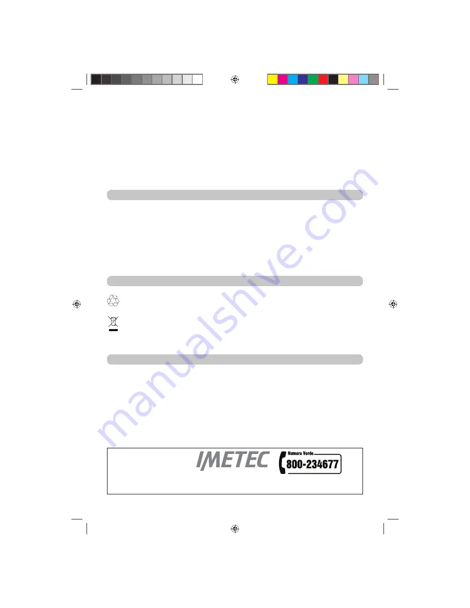 Imetec 76131 Operating Instructions Manual Download Page 8