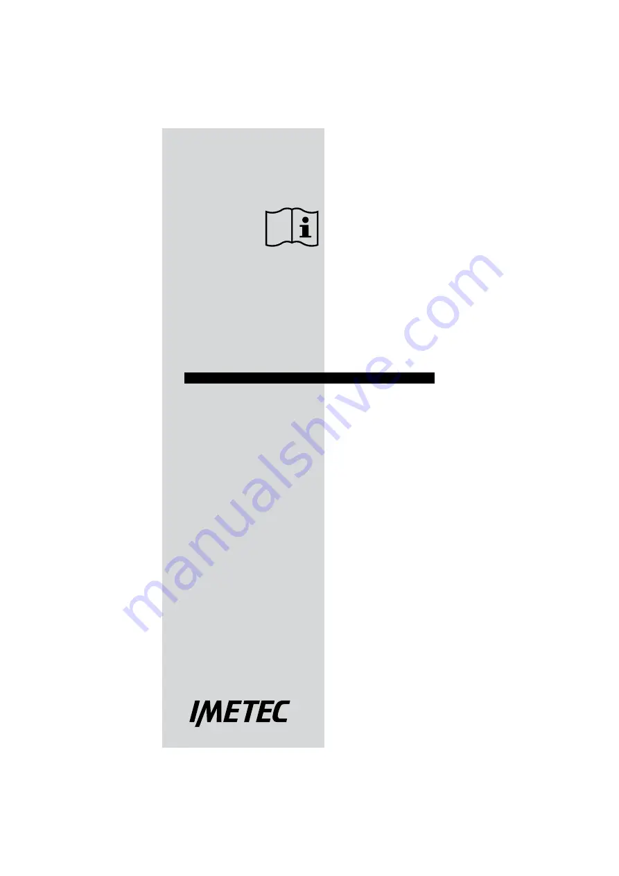 Imetec G8003 Operating Instructions Manual Download Page 1