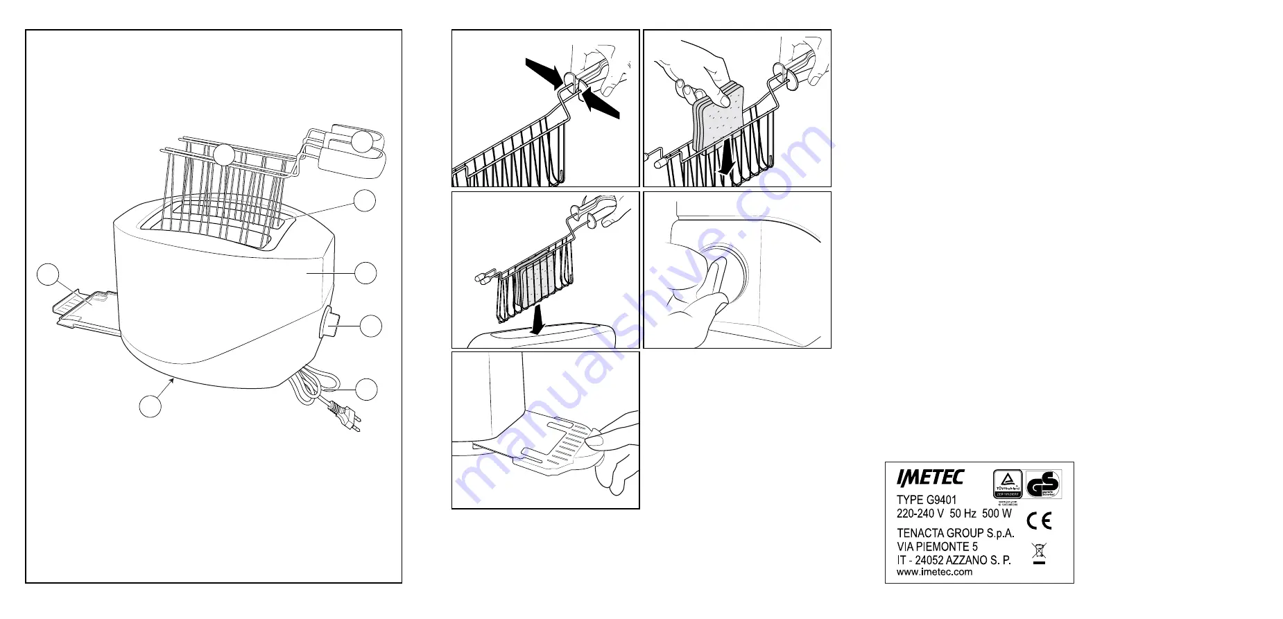 Imetec G9401 Operating Instructions Manual Download Page 2