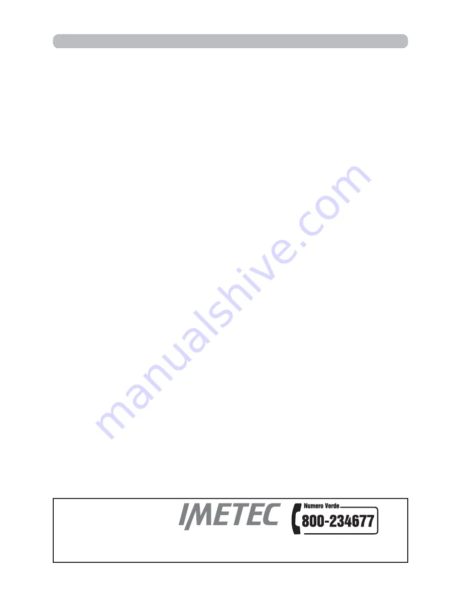 Imetec L5801 Operating Instructions Manual Download Page 10