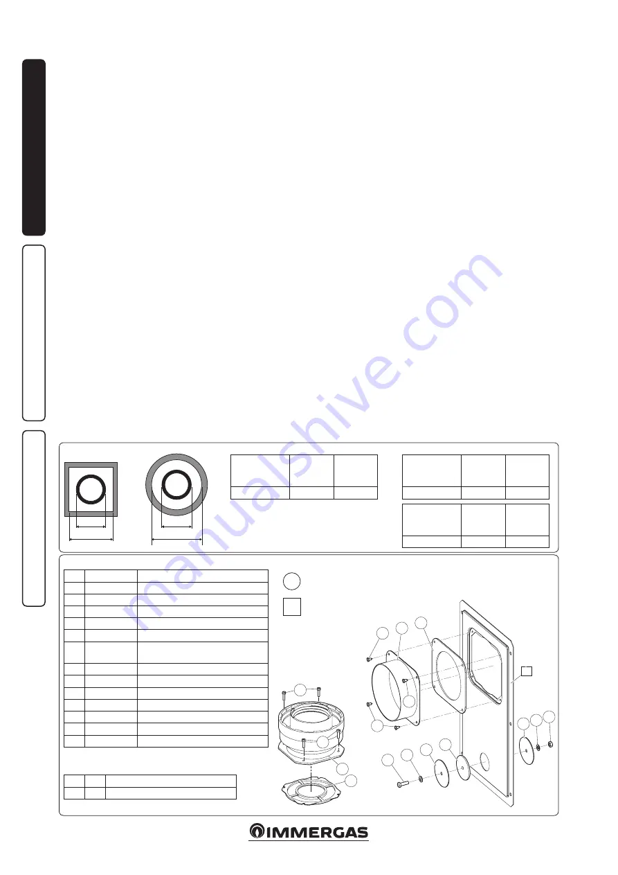 Immergas VICTRIX 20X TT 1E Instruction And Warning Book Download Page 16