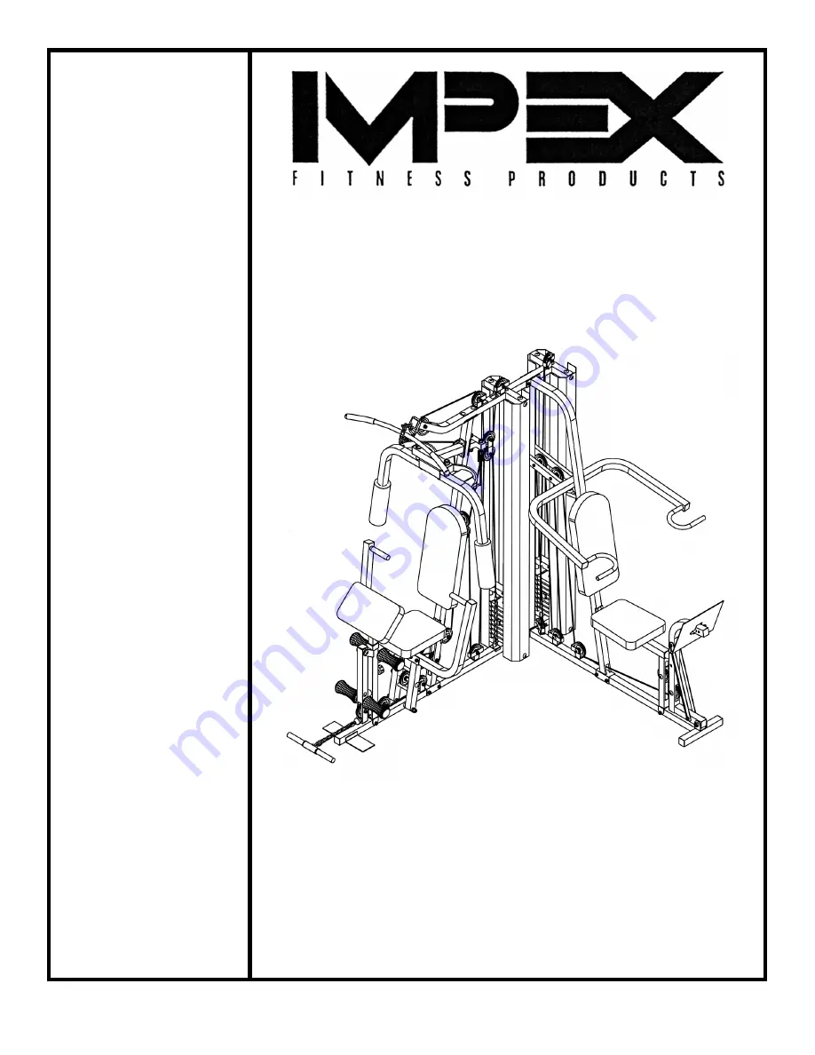 Impex MARCY CR 5 Owner'S Manual Download Page 1