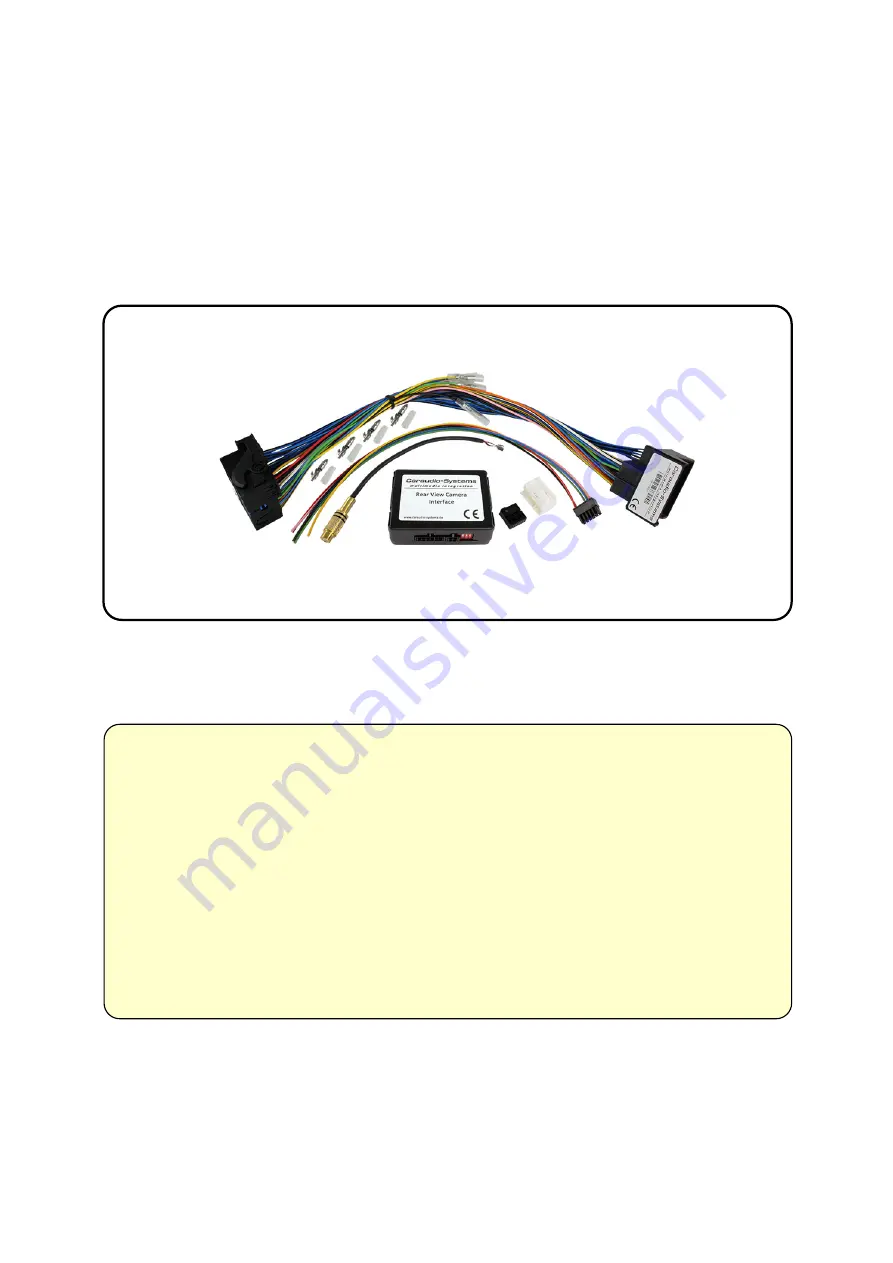 InCarTec r.LiNK-Interface 27-316 Скачать руководство пользователя страница 3