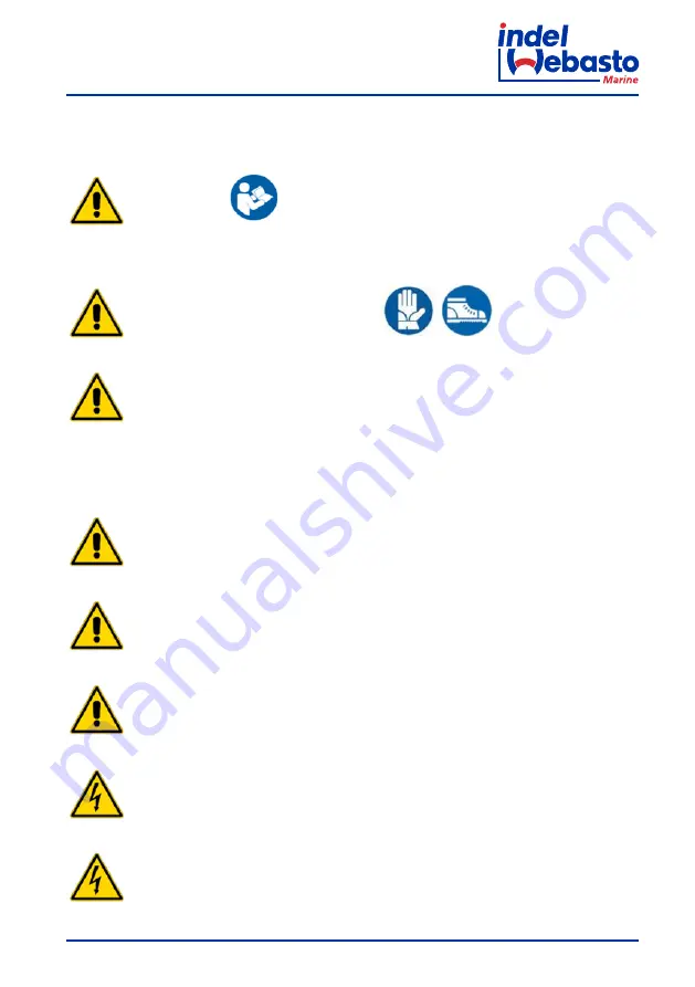 Indel Webasto Marine FR115EL Installation And Usage Instructions Download Page 19