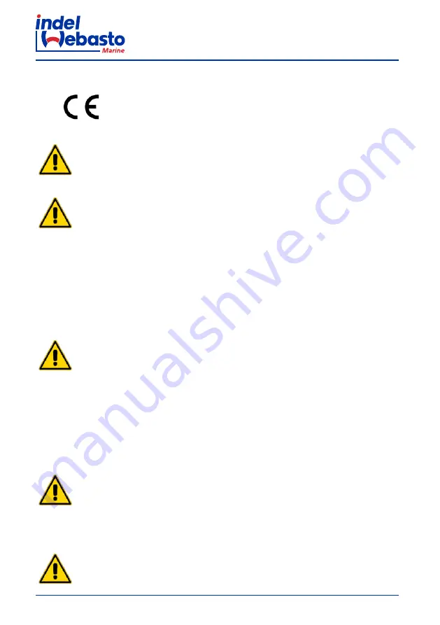 Indel Webasto Marine FR115EL Installation And Usage Instructions Download Page 218