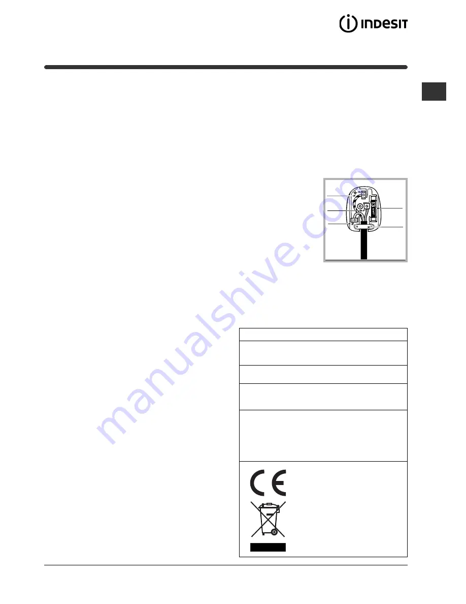 Indesit BIM 31 K.A B IX GB Operating Instructions Manual Download Page 3