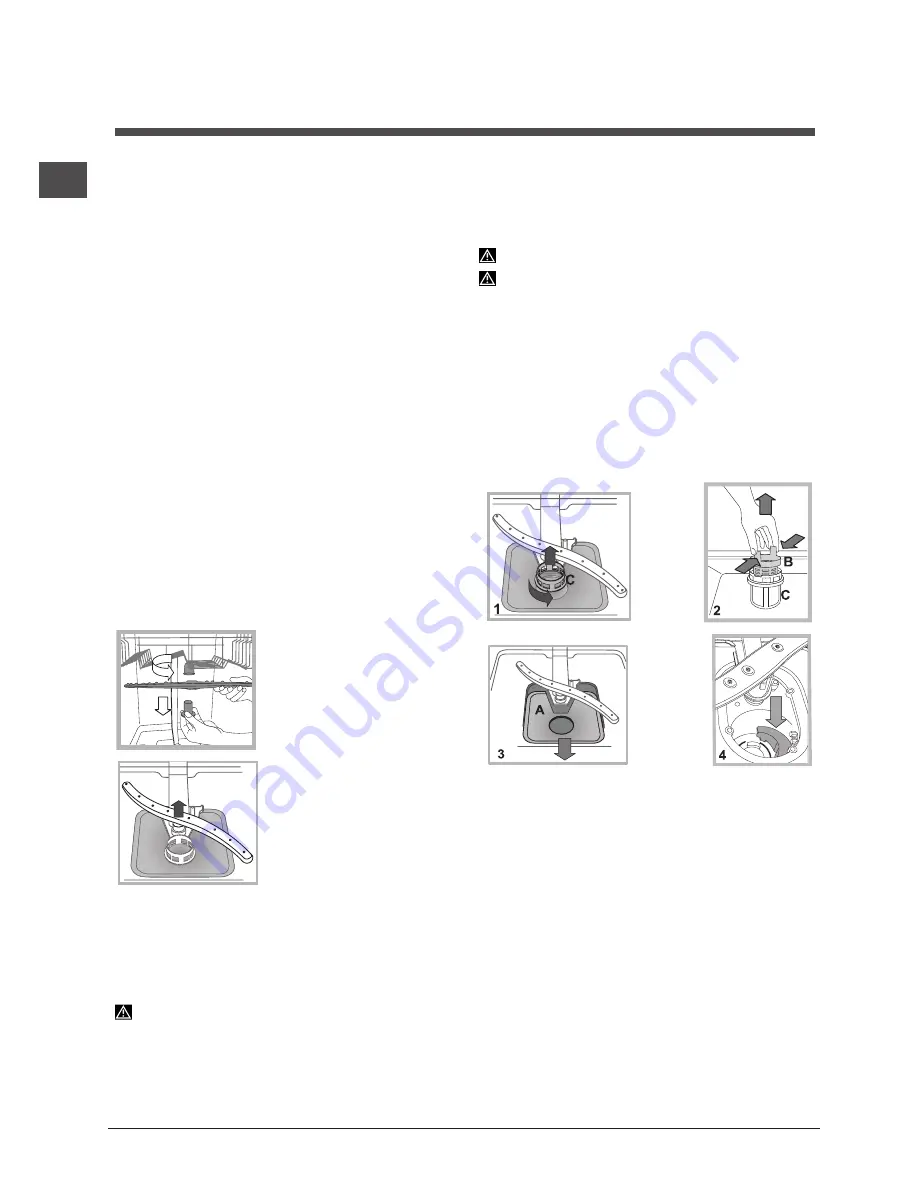 Indesit DFG 26T1 Operating Instructions Manual Download Page 14