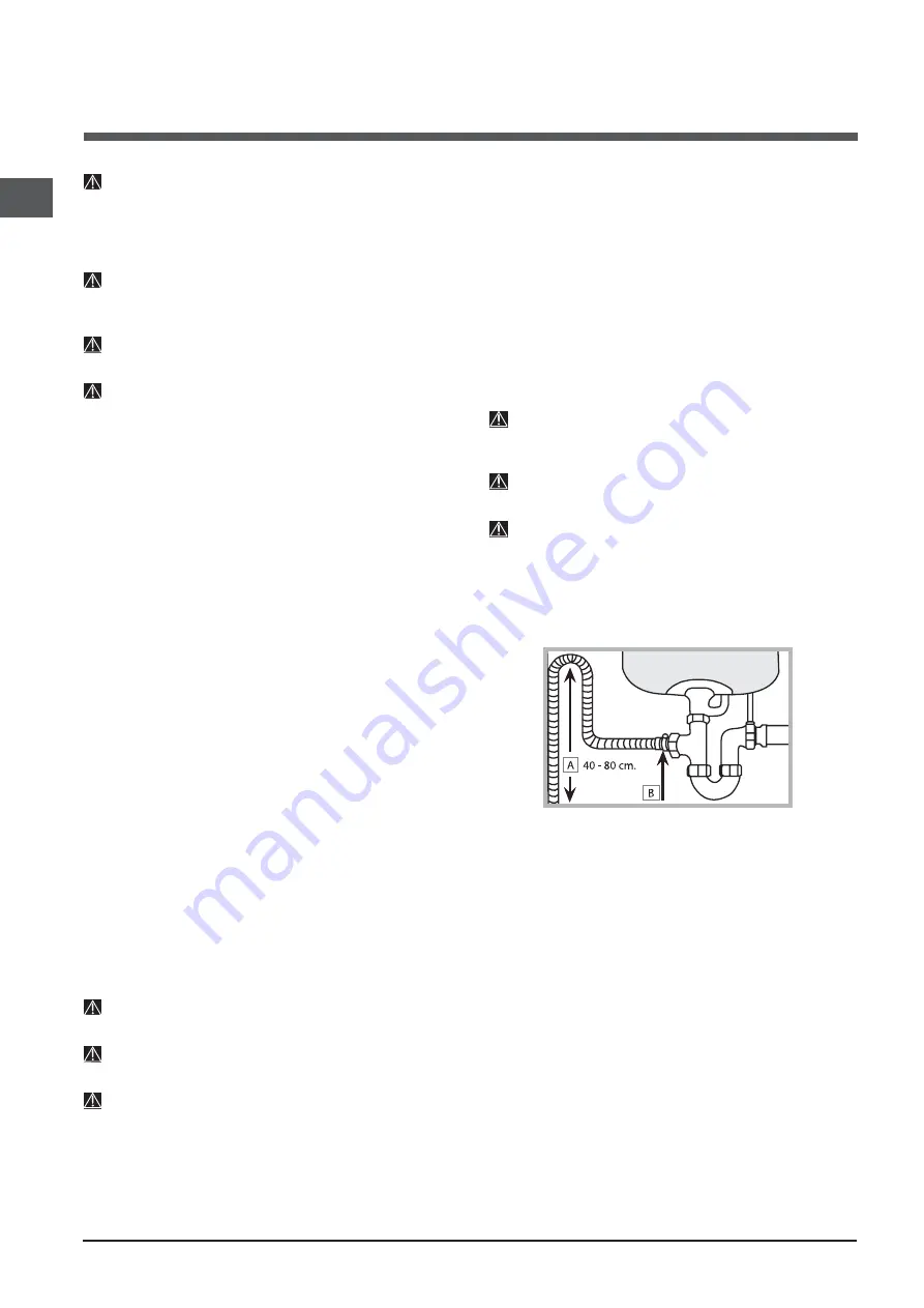 Indesit DFP 2727 Operating Instructions Manual Download Page 42