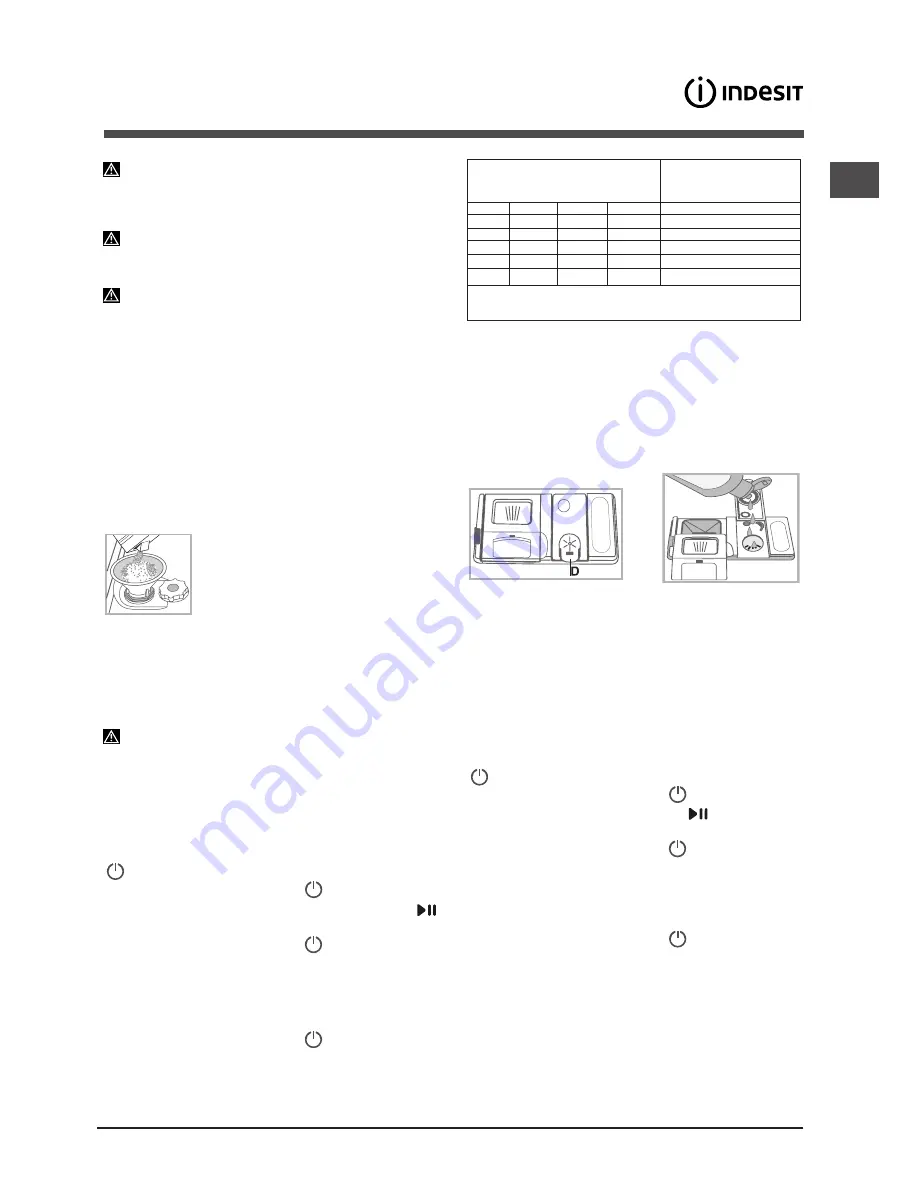 Indesit DFP 58T94 Operating Instructions Manual Download Page 39