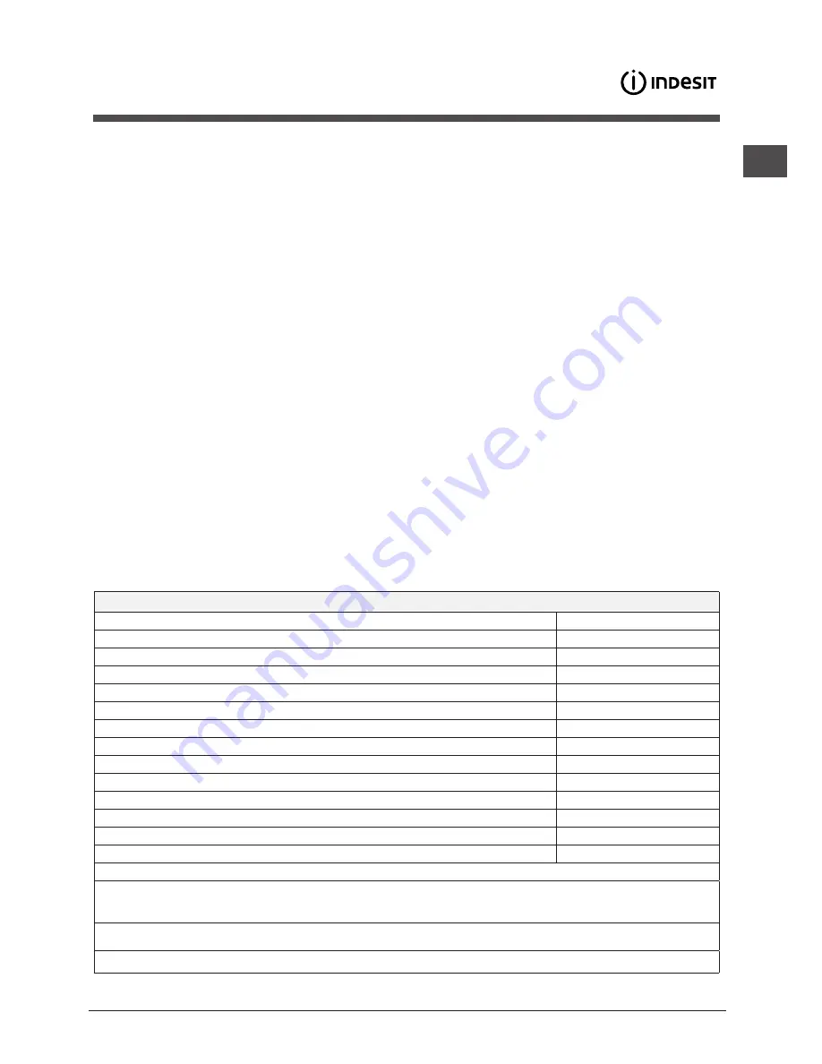 Indesit DIFP 28T9 Operating Instructions Manual Download Page 3