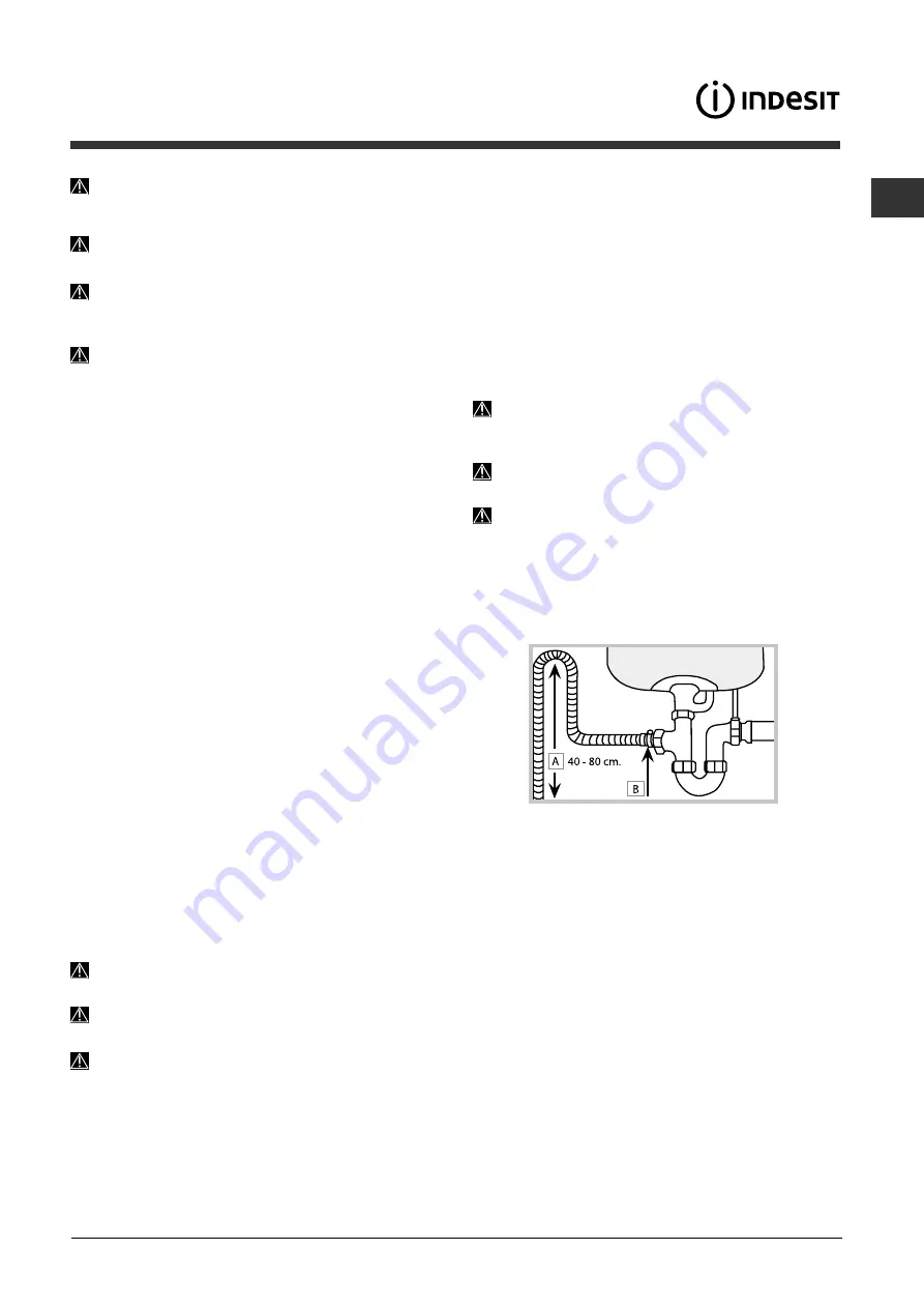 Indesit DIFP 48 Operating Instructions Manual Download Page 57