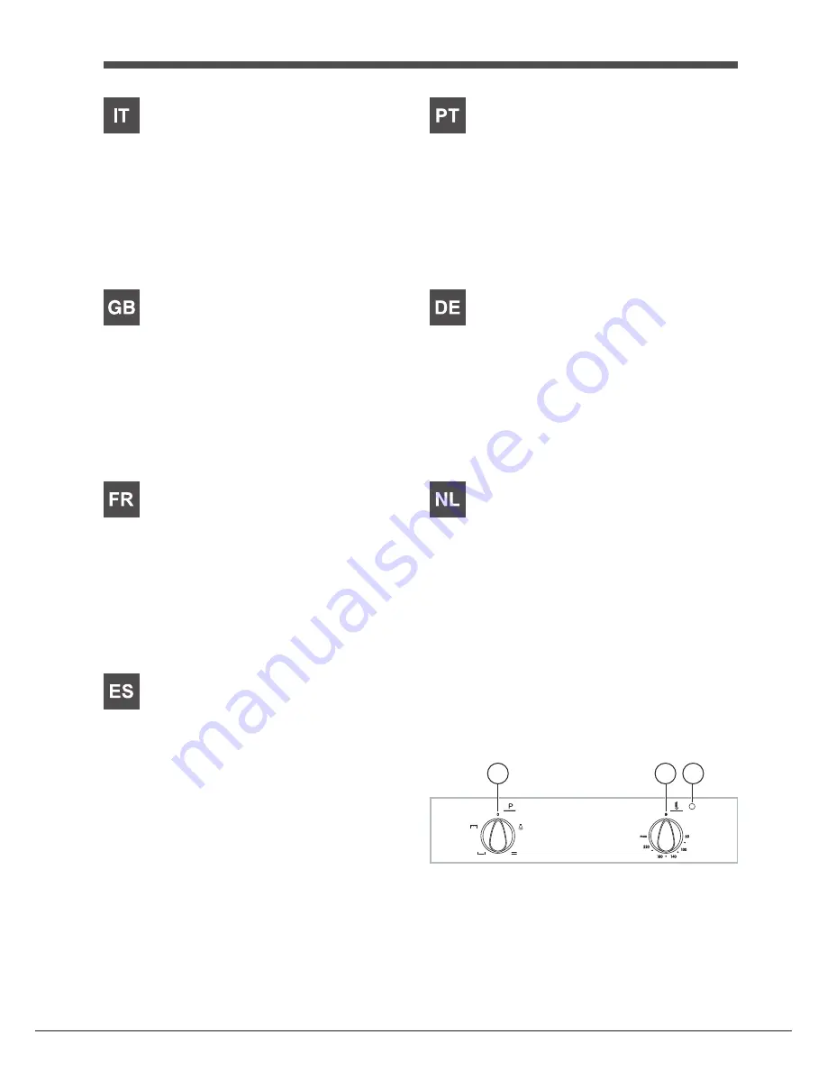 Indesit FI 20.A (BK)/1 S Operating Instructions Manual Download Page 10