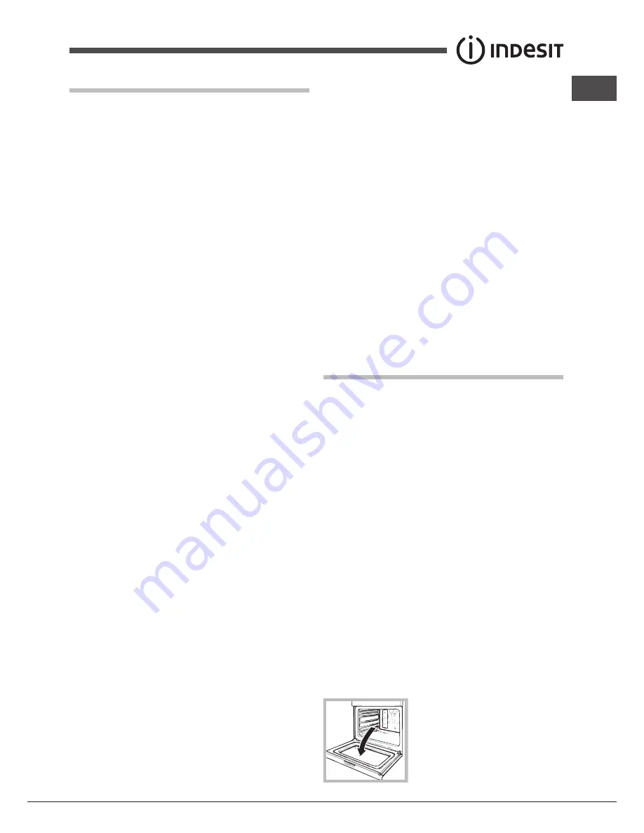 Indesit FI 20.A (BK)/1 S Operating Instructions Manual Download Page 15