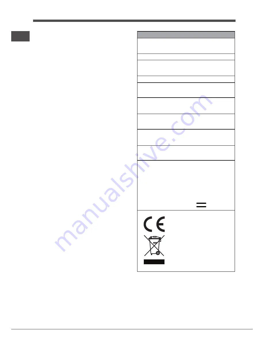 Indesit FI 20.A (BK)/1 S Operating Instructions Manual Download Page 24