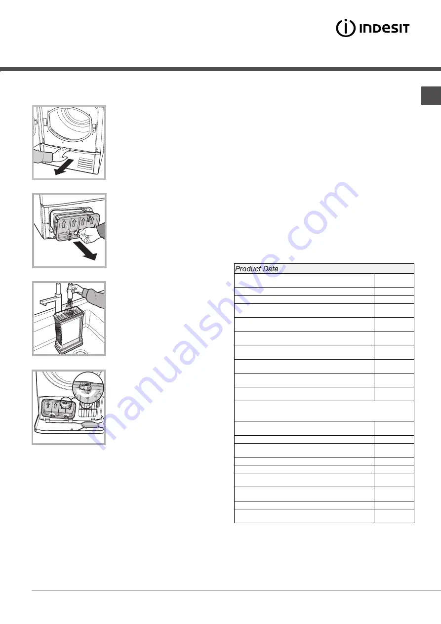 Indesit IDCE H G45 B Instruction Manual Download Page 19