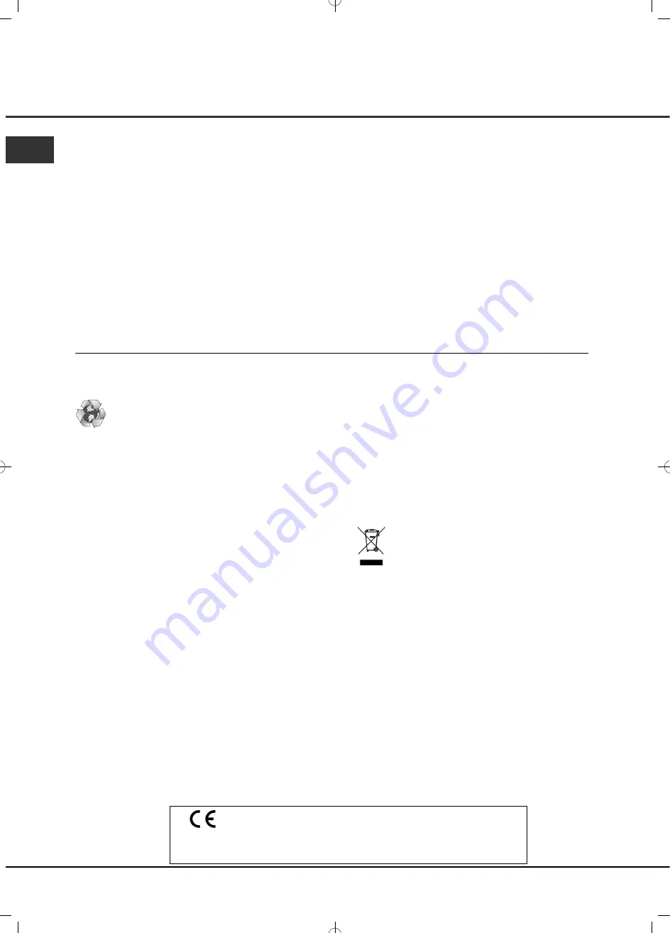 Indesit TCFM 90 Instruction Booklet Download Page 12