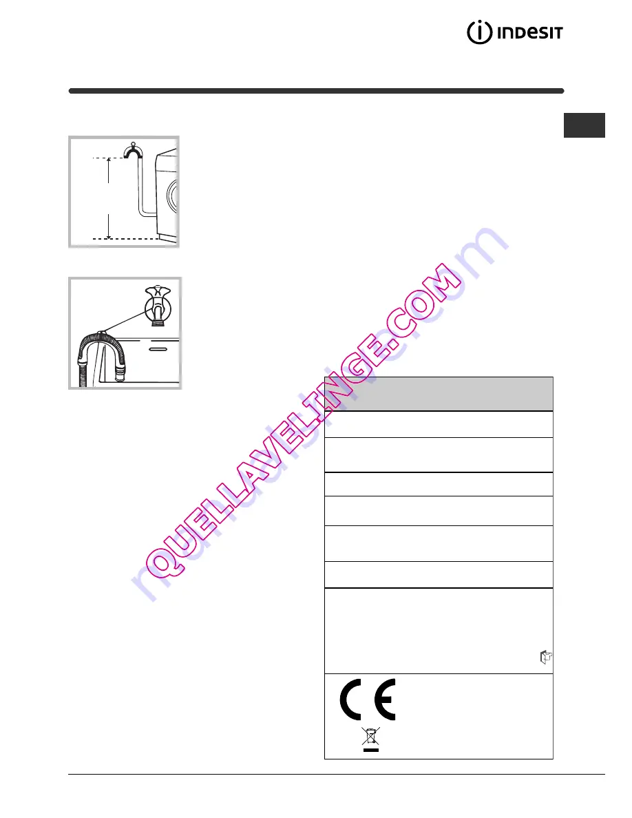 Indesit WIDXL 126 S Instructions For Use Manual Download Page 3