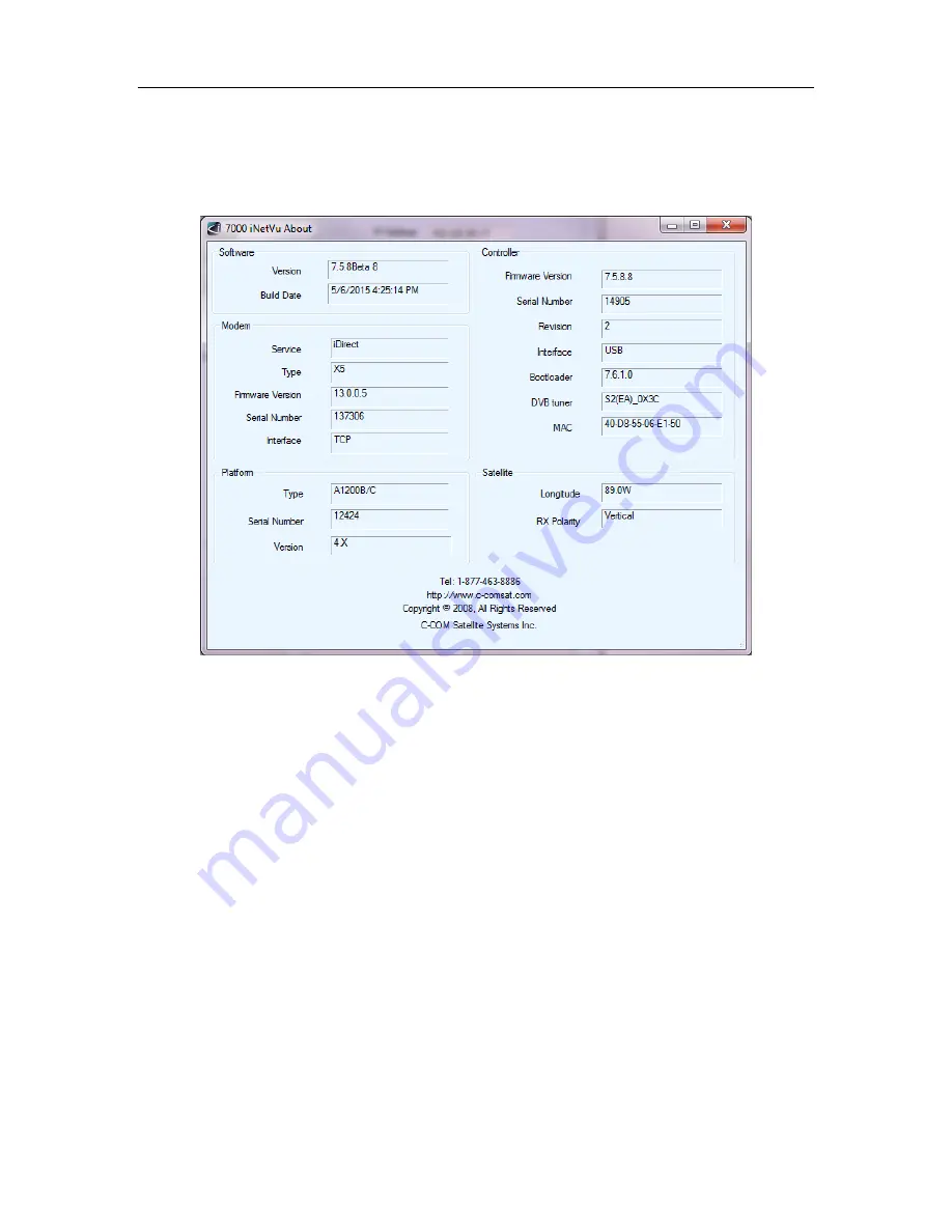 iNetVu 7000 Series User Manual Download Page 130