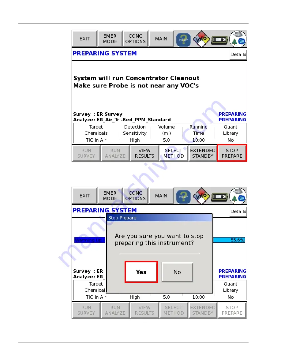 Inficon HAPSITE ER Operating Manual Download Page 72