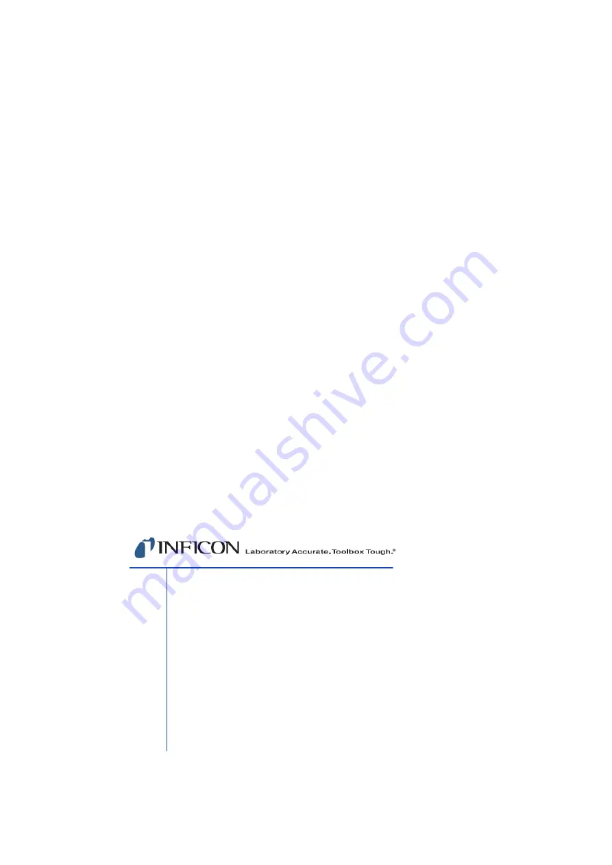 Inficon LDM150 Operating Manual Download Page 11