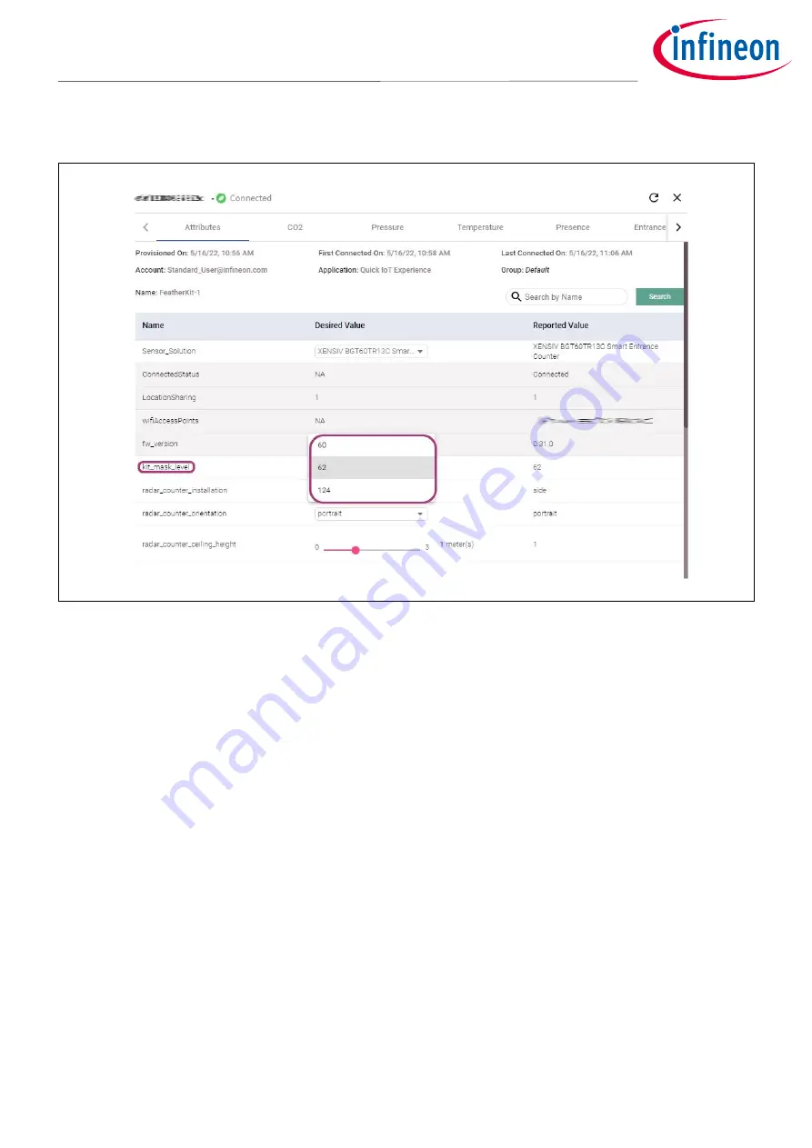 Infineon XENSIV BGT60TR13C User Manual Download Page 21