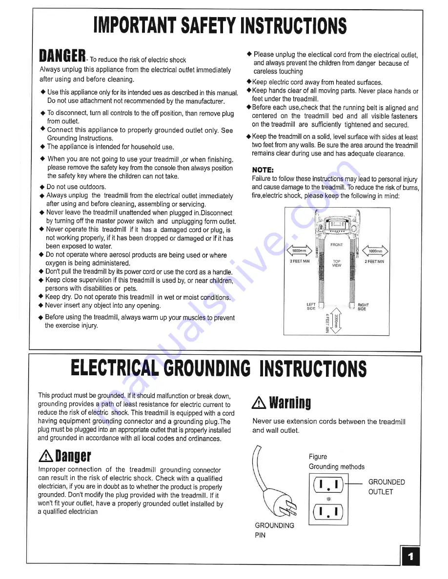 INFINITI FITNESS Aspire 1670 Owner'S Manual Download Page 3