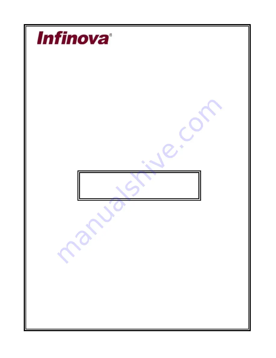 Infinova V6822-T Series User Manual Download Page 1