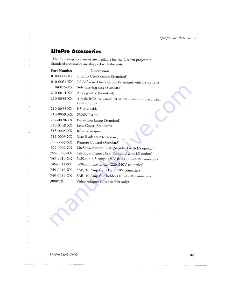 InFocus LitePro User Manual Download Page 71