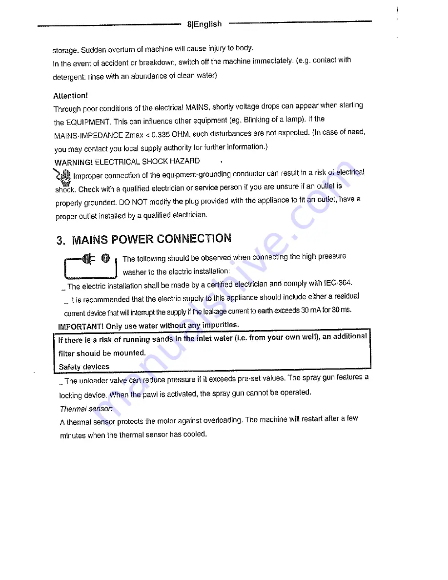 Ingco HPWR28001 User Manual Download Page 8