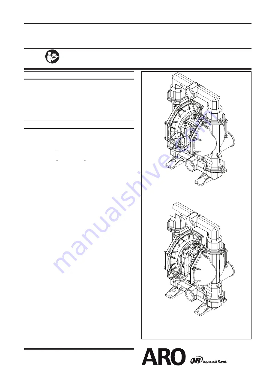 Ingersoll-Rand ARO PX30R Series Operator'S Manual Download Page 1