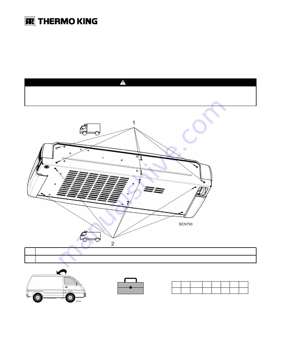 Ingersoll-Rand THERMO KING E-200 Series Installation Manual Download Page 11